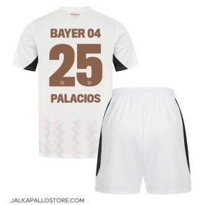 Bayer Leverkusen Exequiel Palacios #25 Vieraspaita Lapsille 2024-25 Lyhythihainen (+ shortsit)